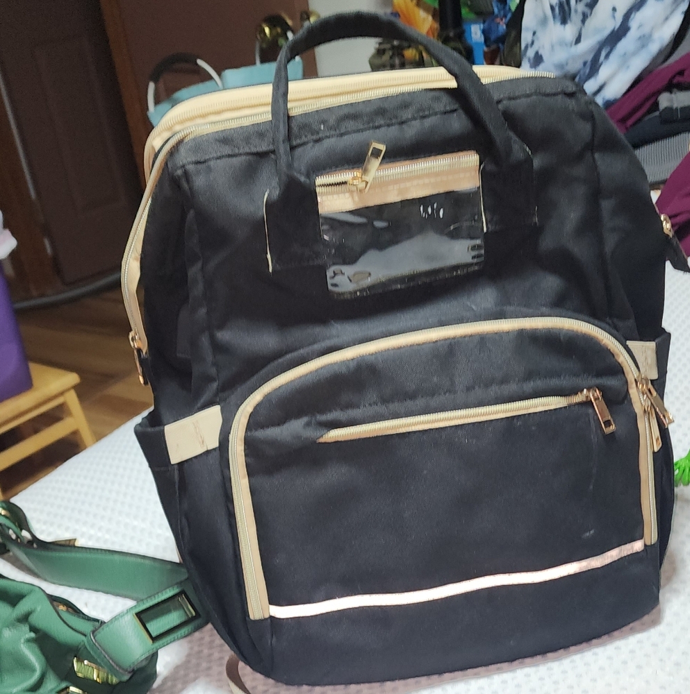 DEBUG EUC BABY DIAPER BAG WITH CHANGING STATION BAG